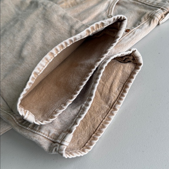 Levi's Fresh 501 90's Jeans Beige Acid Wash - Picture 6 of 16